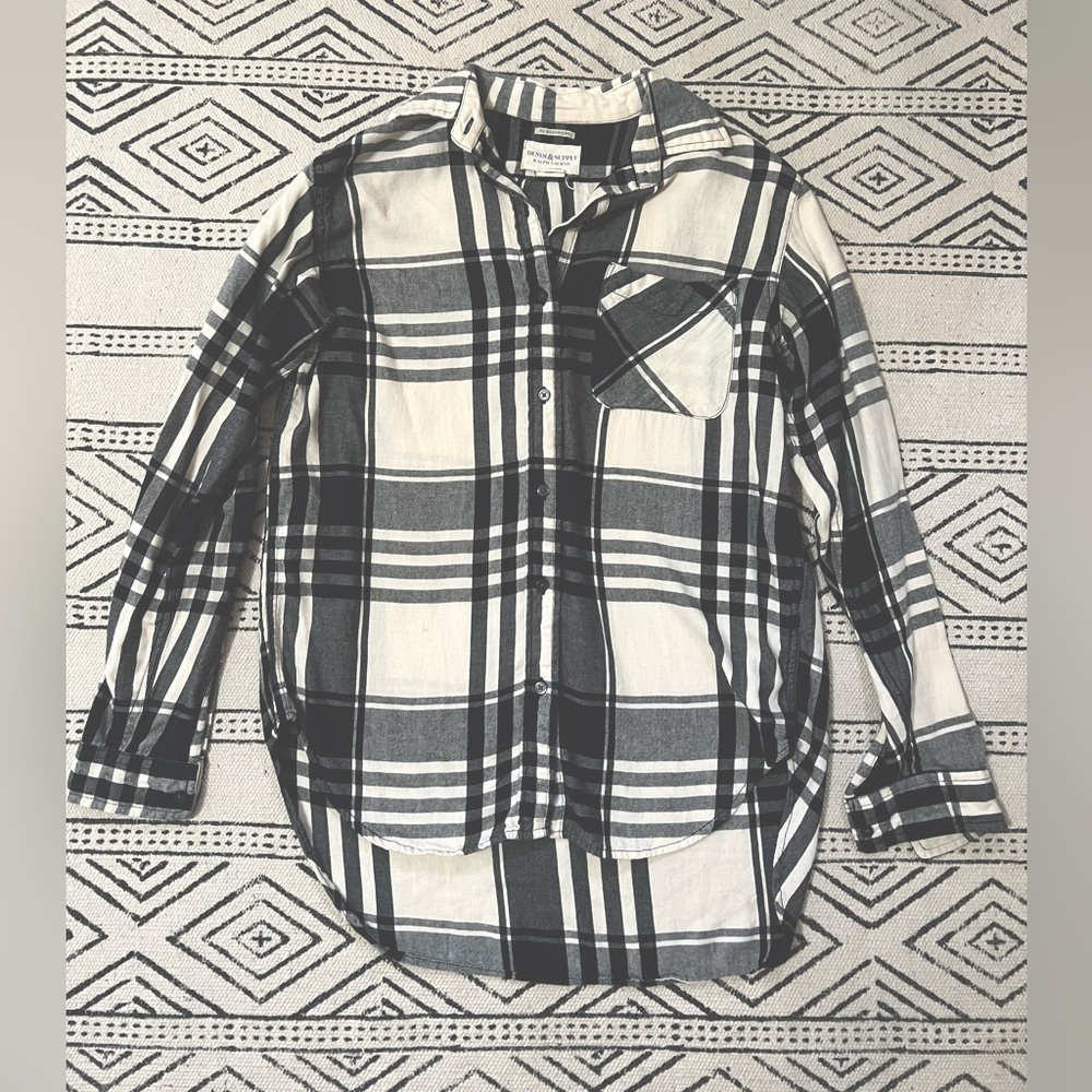 Womens Small Ralph Lauren Denim & Supply Boyfriend Plaid